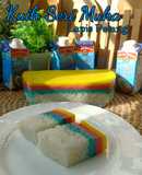 Kuih Seri Muka Lapis Pelangi
