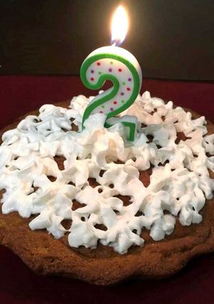 A picture of Easy Homemade Dog Cake.