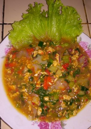 Foto resep Seblak krupuk pedas