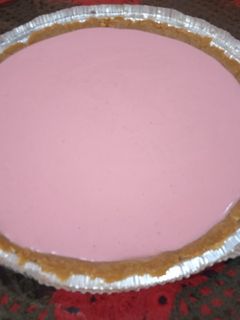 Una foto de Pay de queso-fresa