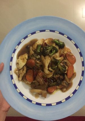 Foto resep Tumis Sapo Jamur Saus Tiram