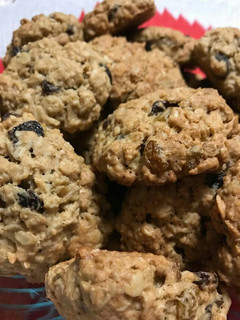 A picture of Soft and Chewy Oatmeal Raisin Cookies *updated*.