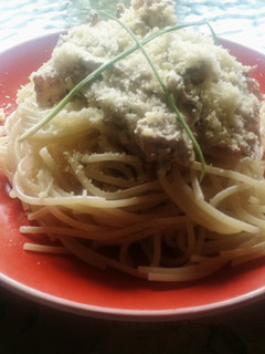 Una foto de Pasta Carbonara