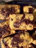 Panque de plátano con chocolate