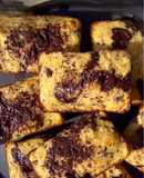 Panque de plátano con chocolate