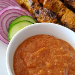 A picture of Peanut Sauce for Asian Satay - Kuah Kacang.