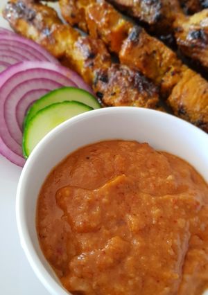 A picture of Peanut Sauce for Asian Satay - Kuah Kacang.