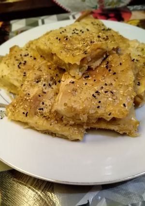 صورة لوصفة طريقة عمل جلاش بحشوة ميكس الجبن😋♥️