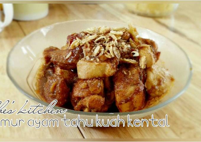 Resep Semur Ayam Tahu Kuah Kental Oleh Dhes Kitchen Subandhini A P