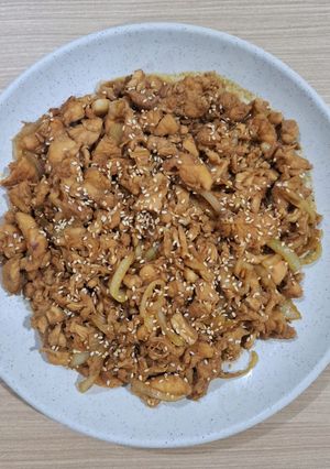 Foto resep 🍱 Bekal Sekolah! Chicken Teriyaki Ala Hokben 15 Menit Jadi