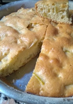 Una foto de Torta de manzana verde