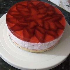 Strawberry cheesecake A picture of Strawberry cheesecake.