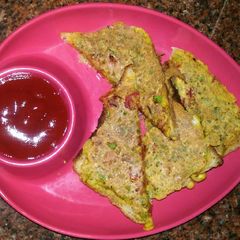 A picture of Veg Omelette Toast.