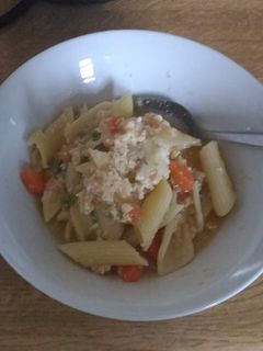 Foto resep Seblak makaroni penne plus telur & wortel