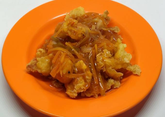 #4 Udang Krispi Saus Asam Manis