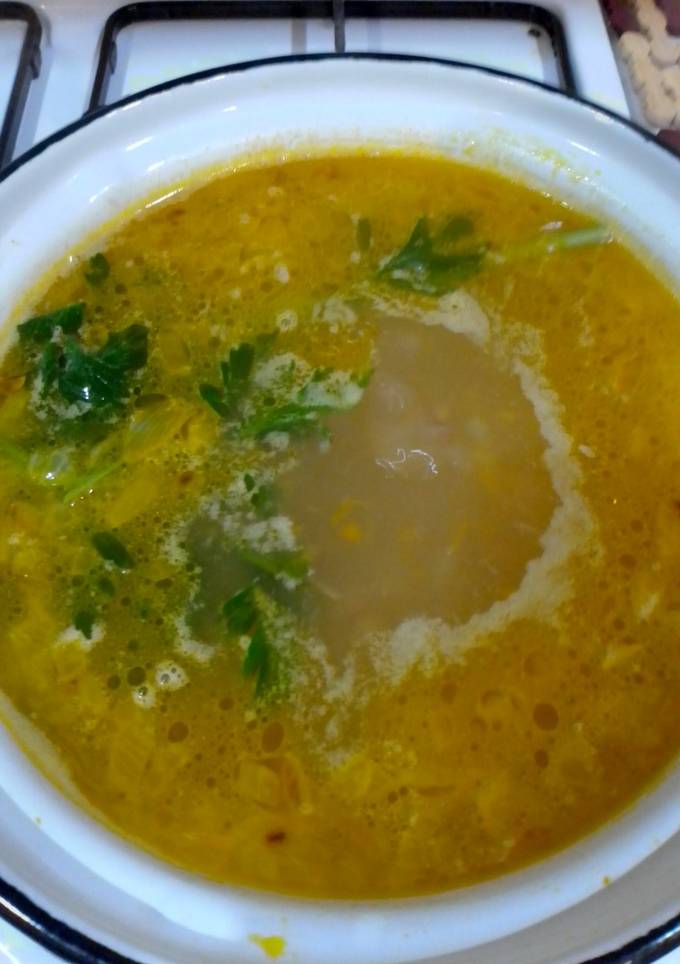 Суп с чечевицей и мясом