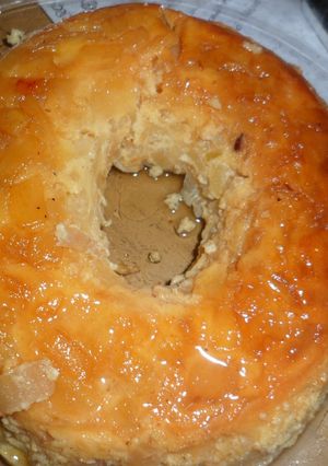 Una foto de Flan de manzana