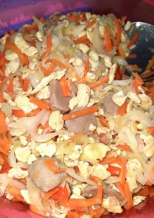 Foto resep Tumis Telur Sayur Bakso