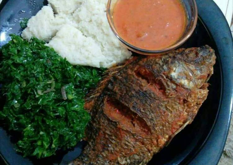 Recipe of Favorite Fish and kales