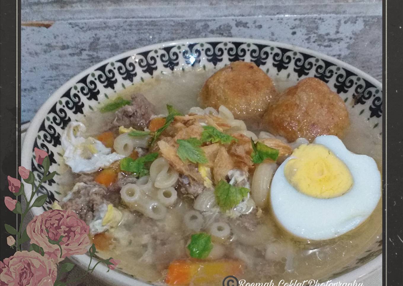 SOTO BANJAR SEDERHANA | Daging Ayam Cincang, Tanpa Susu