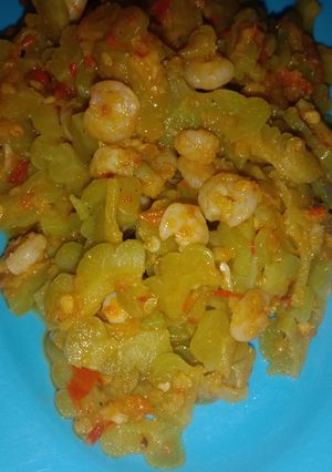 Foto resep Tumis pare + udang