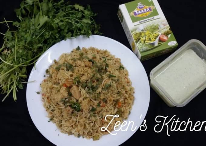 Chicken and Kasuri Methi Fried Rice