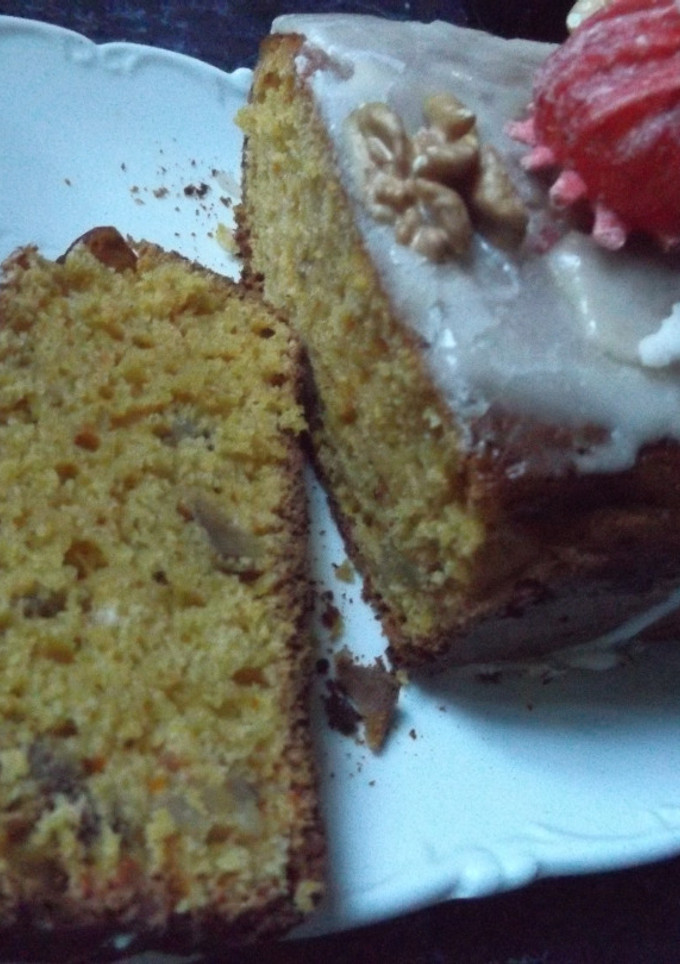 Una foto de Budín de mandarinas con nueces
