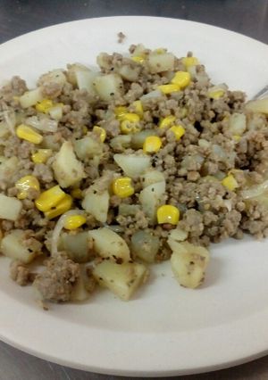 Una foto de Papas con carne molida