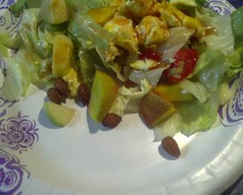 Fast Cooking Methods Guava pineapple vinaigrette and salad Savory Delicious