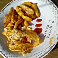 A picture of Fried Irish and egg.