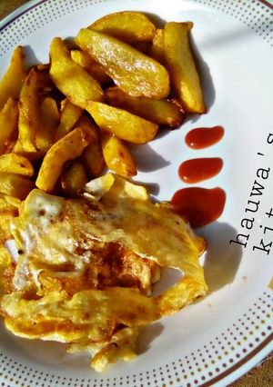 A picture of Fried Irish and egg.