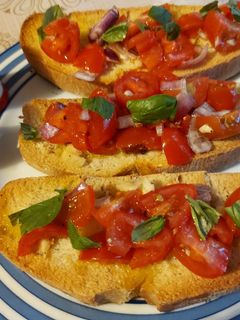 A picture of Bruschetta.