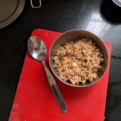 A picture of Corn Broken Wheat Pulao.