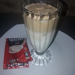 A picture of Dolgona coffee.