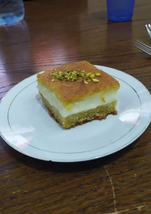 صورة لوصفة بسبوسة بقشطة