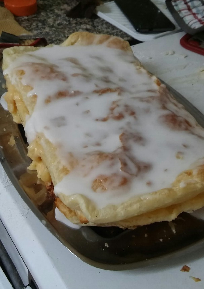 Una foto de Tarta de hojaldre con crema pastelera