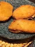 Libritos de lomo en adobo rellenos de queso y pavo