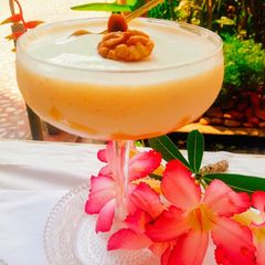 A picture of Eggless Pineapple Crème Caramel Pudding.
