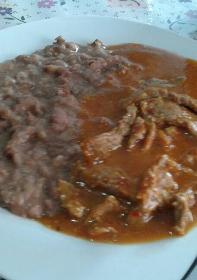 Una foto de Bistec con chile 😈