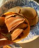Tortitas americanas con cacahuete en polvo y nutella