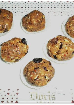 Una foto de Trufas integrales de avena