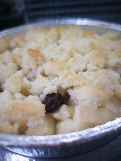 Una foto de Crumble de manzana