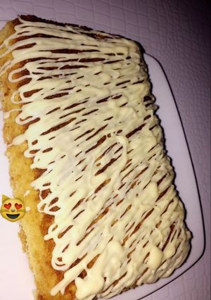 صورة لوصفة بسبوسه بدون بيض وقشطه