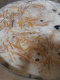 Sugar mix milk vermicelli kheer
