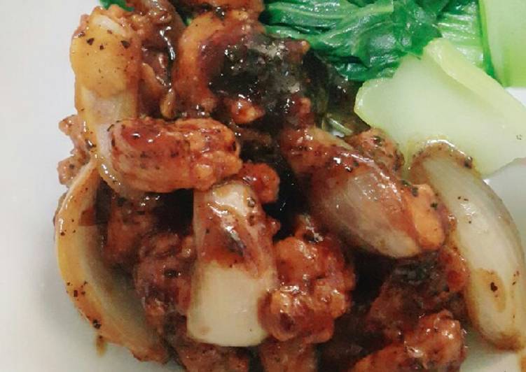 Langkah Mudah untuk memasak Ayam lada hitam, Lezat