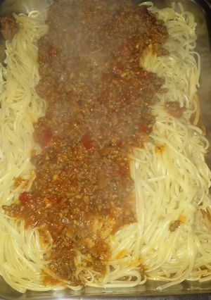 Una foto de Fideos con tuco fácil