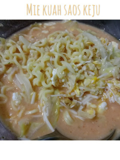 Foto resep Mie Kuah Saos Keju
