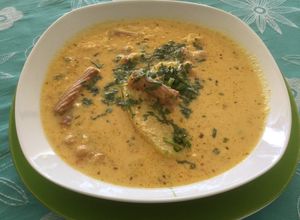 Una foto de Sopa de maní