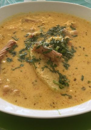 Una foto de Sopa de maní