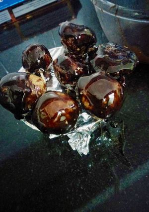 A picture of Oats and dry fruit lollipop.